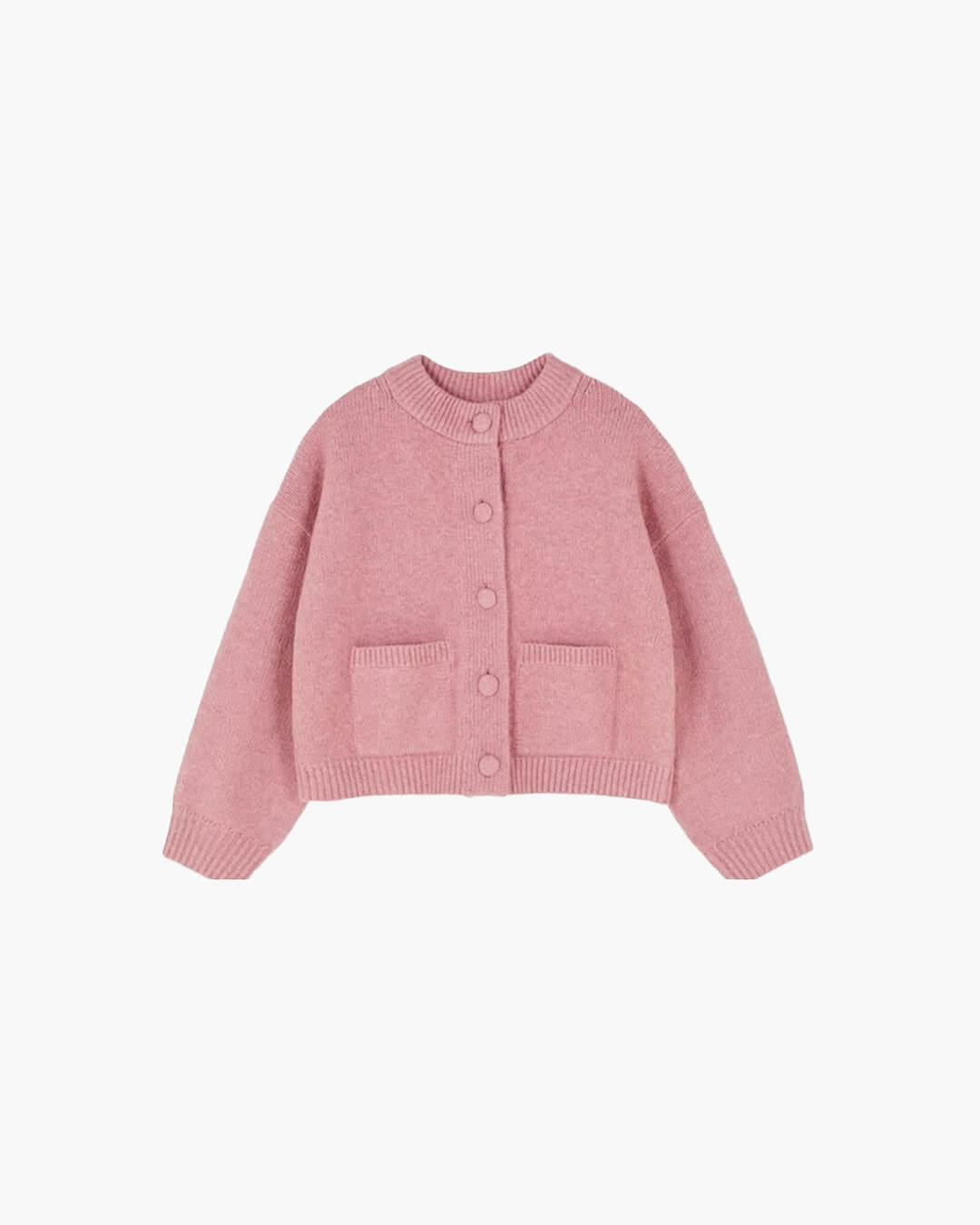Women's Soft Round Neck Knit Cardigan