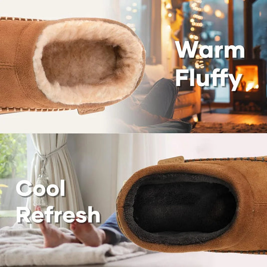 Men's Fleece Lined House Slippers