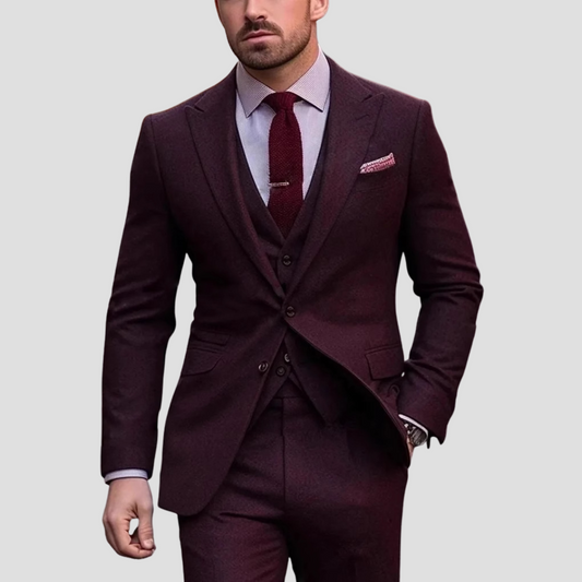 Men's Slim Fit Three Piece Formal Suit