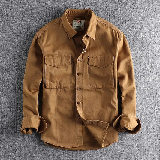 Men's Utility Style Casual Shirt