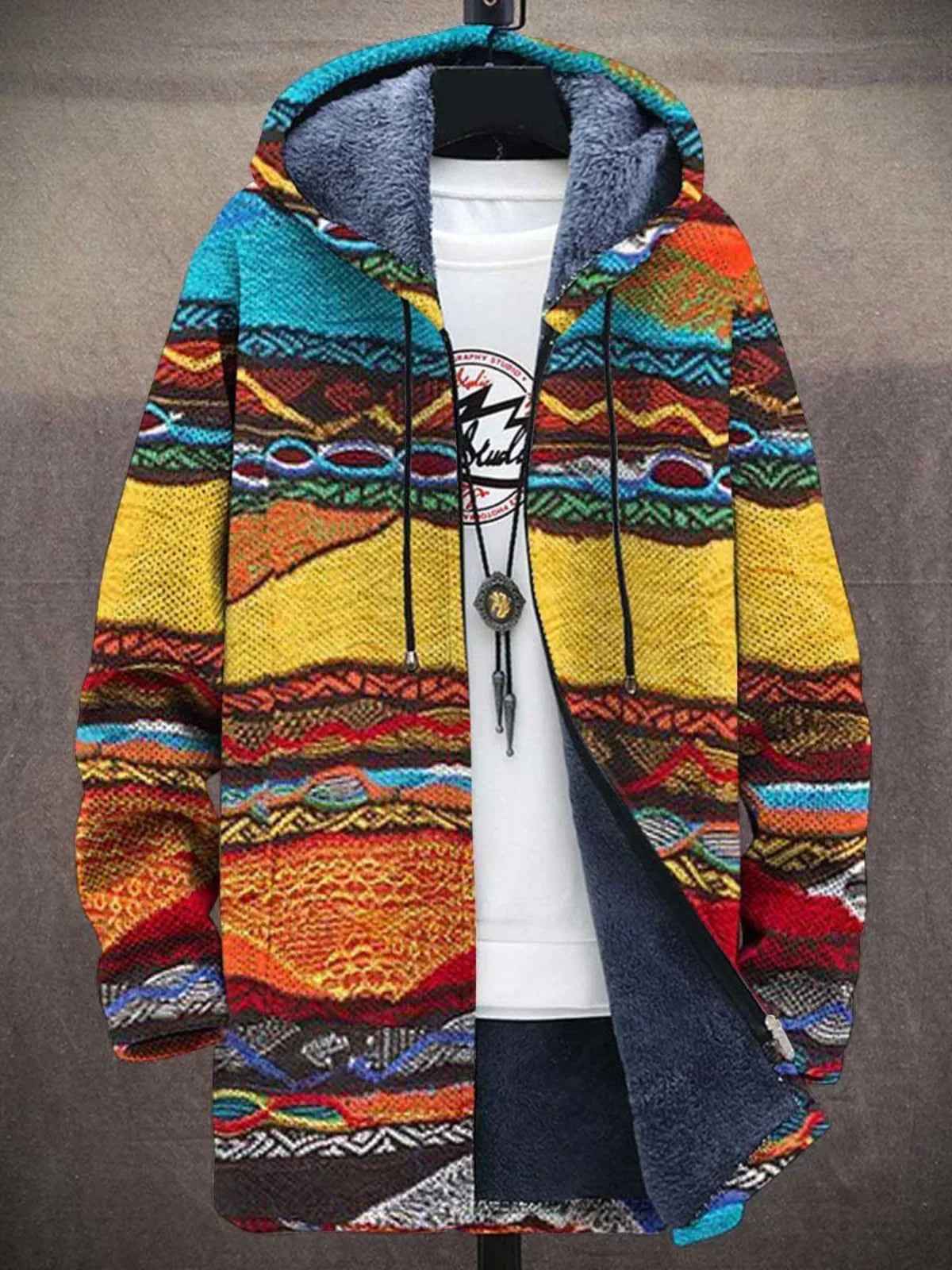 Women's Art Inspired Zip Front Cardigan