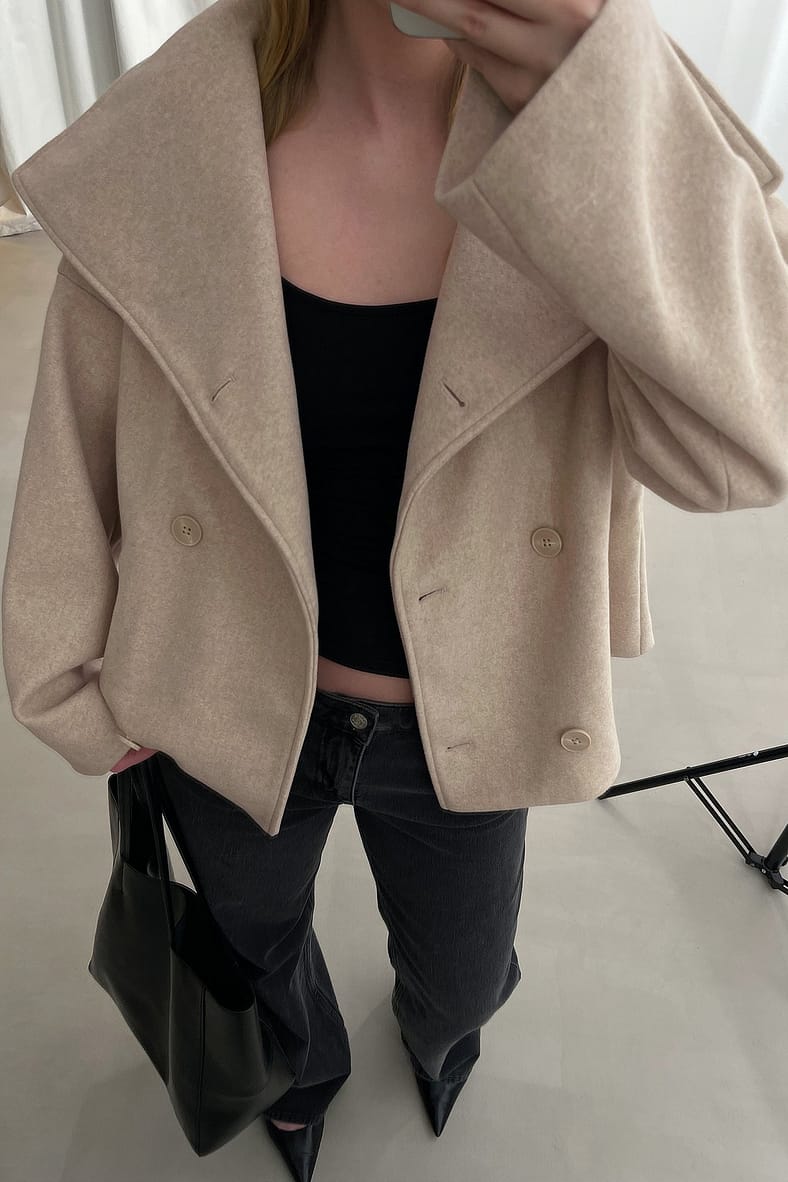 Women's Boxy Double Breasted Coat