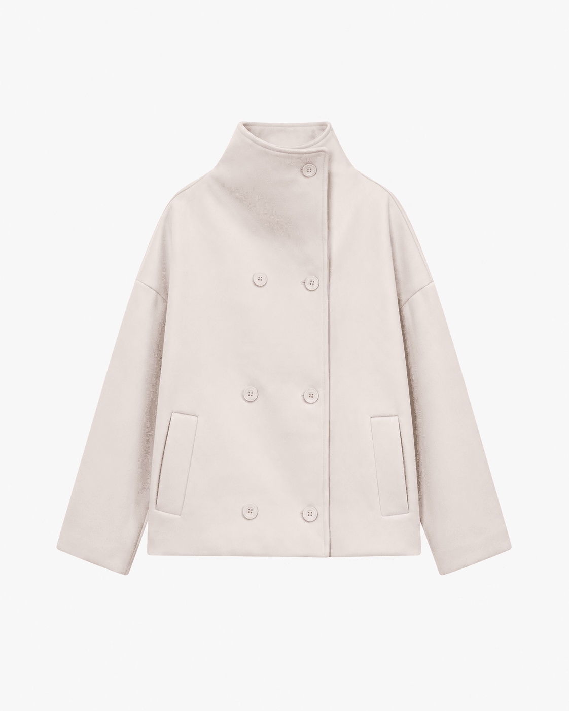 Women's Double Breasted Stand Collar Jacket