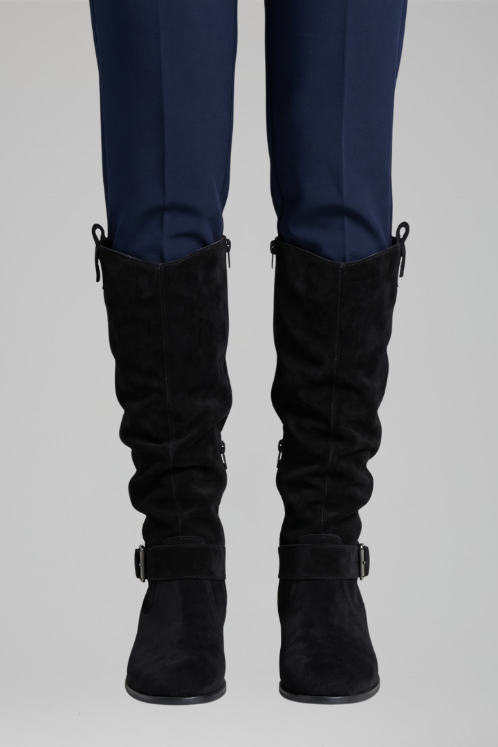 Women's Orthopaedic Knee-High Boots with Side Zipper for All-Day Comfort