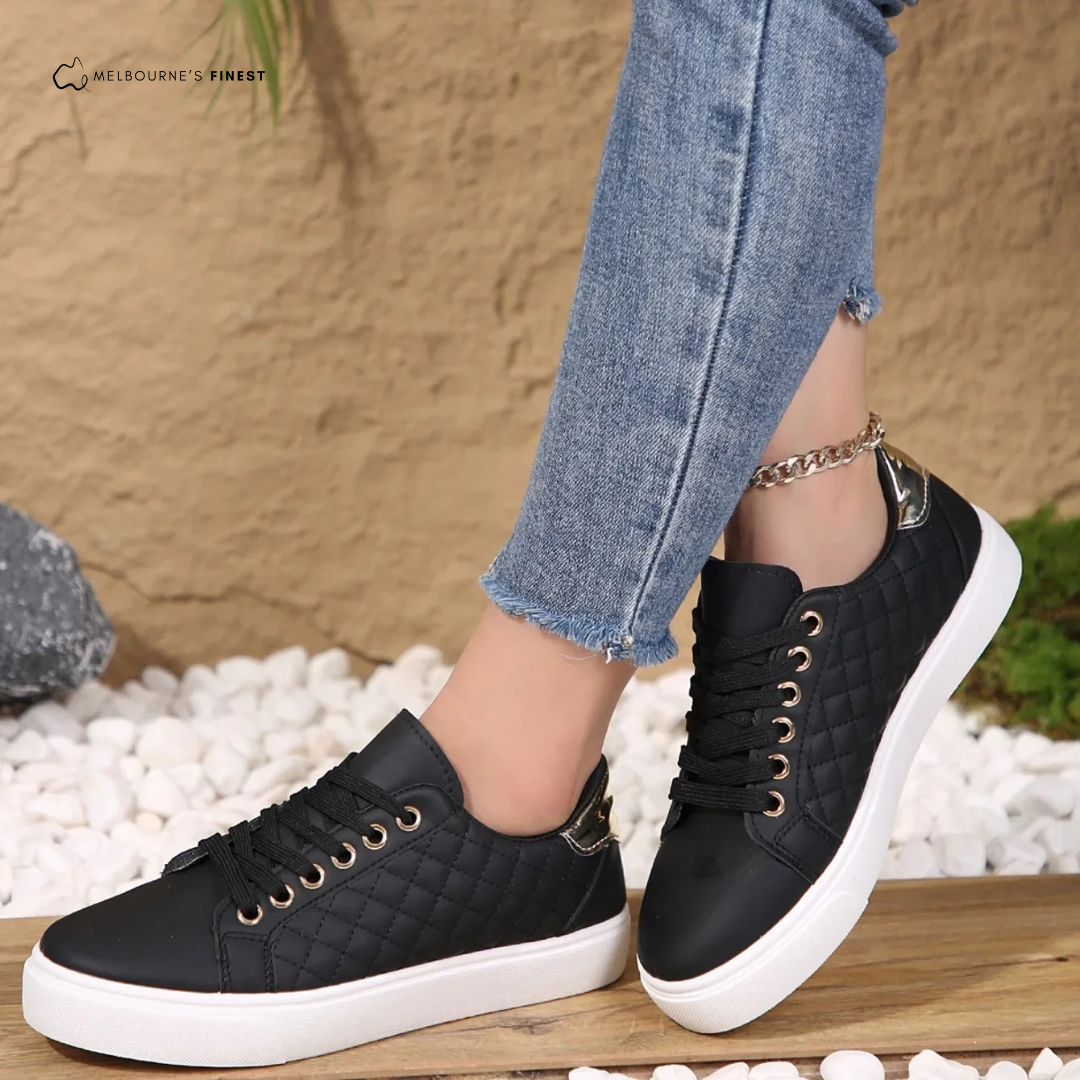 Women's Quilted Casual Sneakers