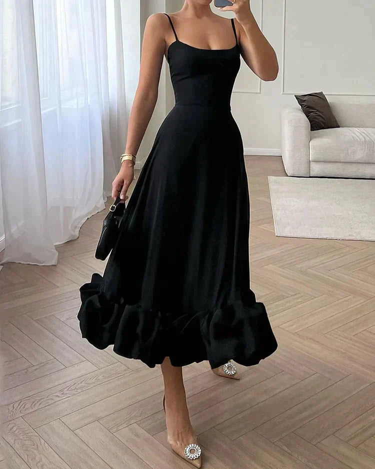 Women's Sculpted Strap Midi Dress