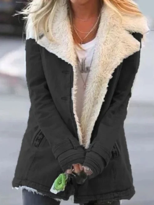 Women's Sherpa Lined Utility Jacket with Button Front