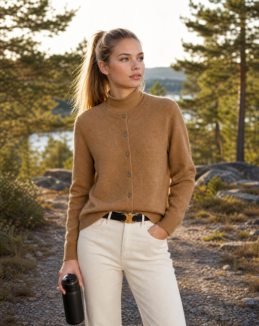 Women's Soft Button Cardigan