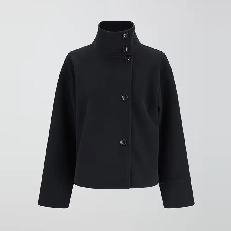 Women's Stand Collar Pea Coat