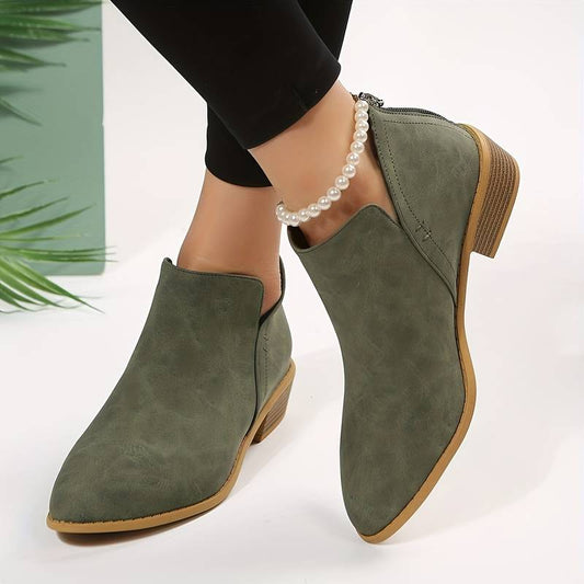 Women's Suede Look Ankle Boots