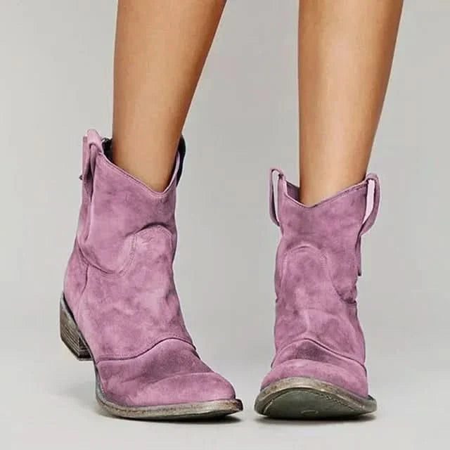 Women's Vintage Western Ankle Boots