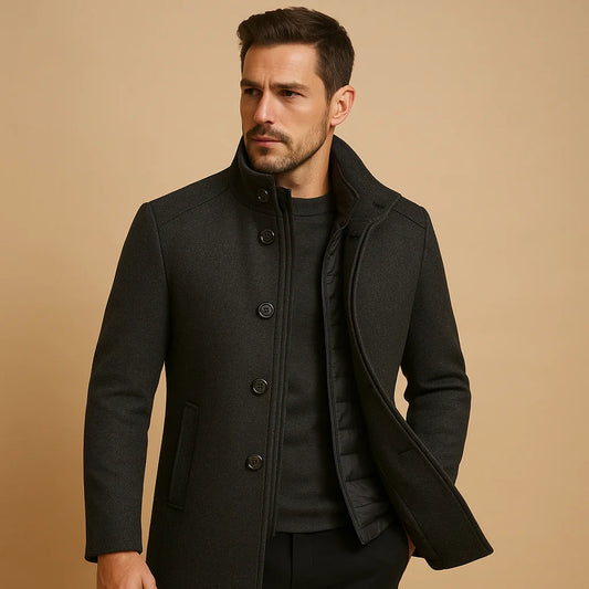Men's Wool Blend Winter Coat