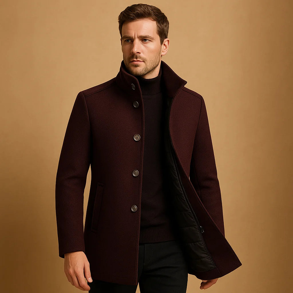 Men's Wool Blend Winter Coat