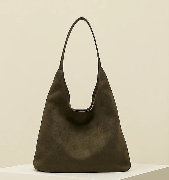 Women's Faux Suede Hobo Shoulder Bag