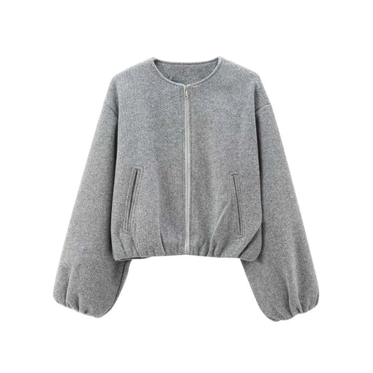 Women’s Lightweight Cropped Bomber Jacket