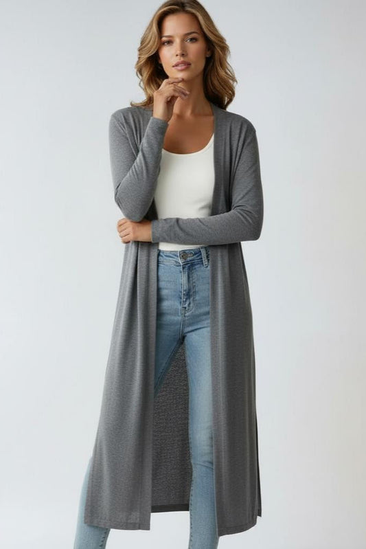 Women’s Lightweight Longline Open Front Cardigan