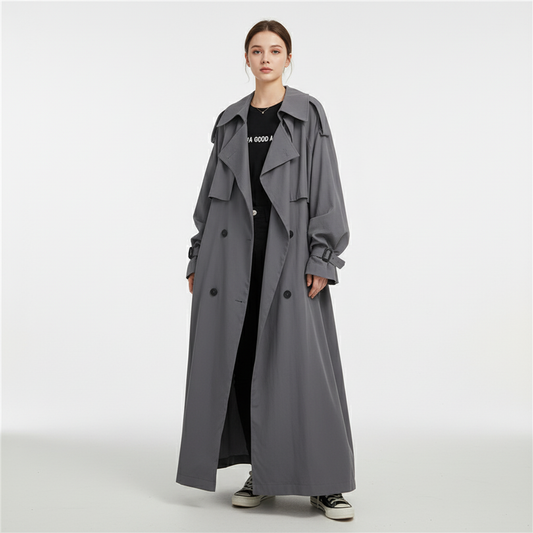 Women's Oversized Long Trench Coat