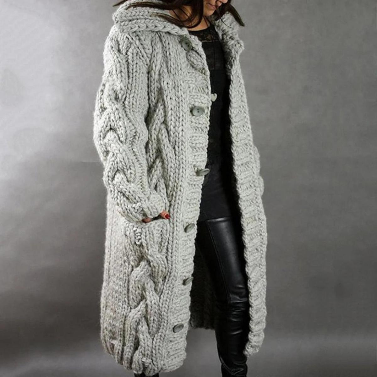 Women's Relaxed Knit Layering Coat