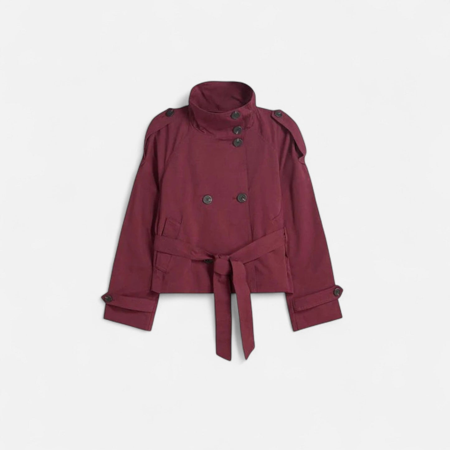 Women’s Short Double Breasted Trench Jacket
