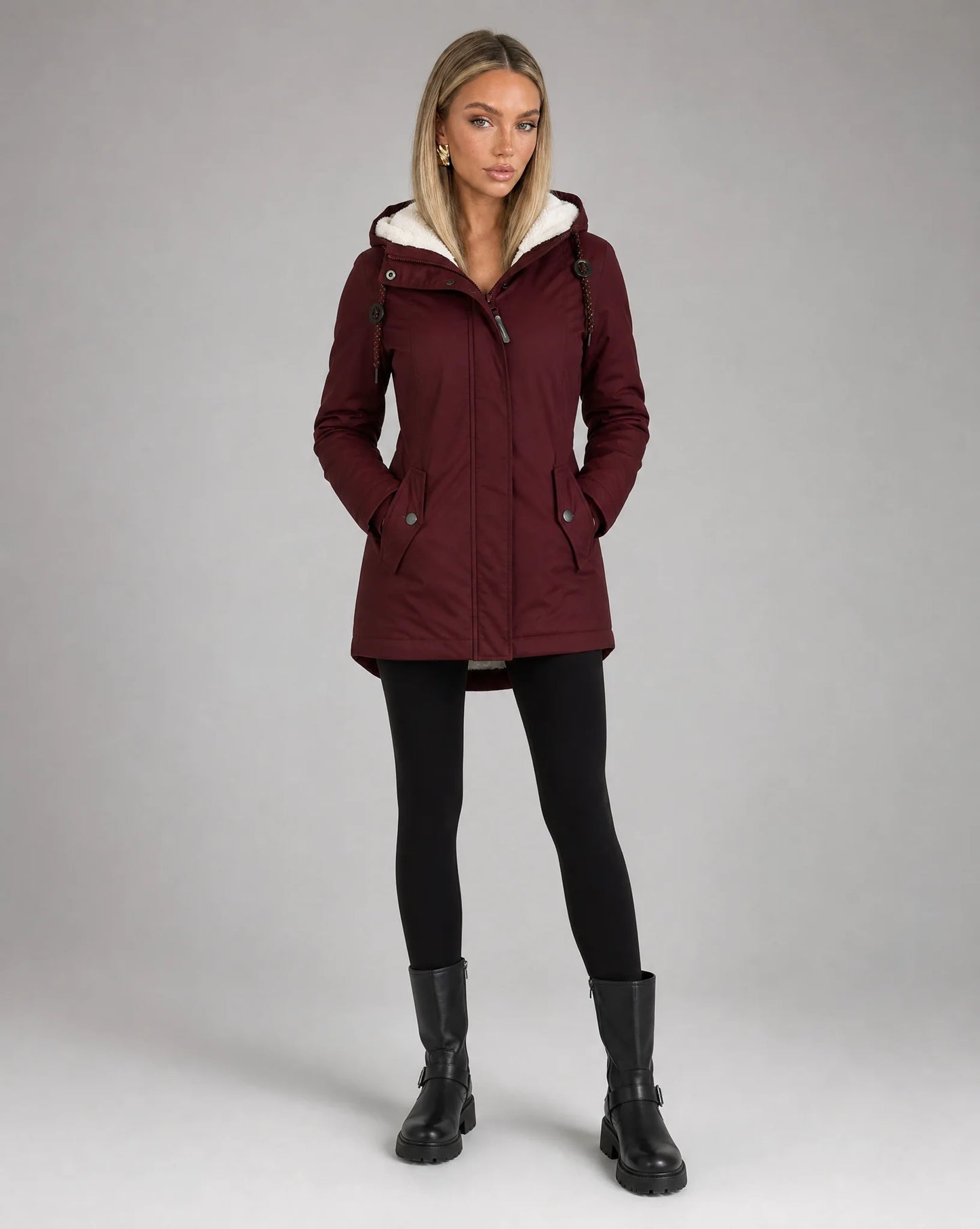Women's Waterproof Hooded Winter Parka Jacket