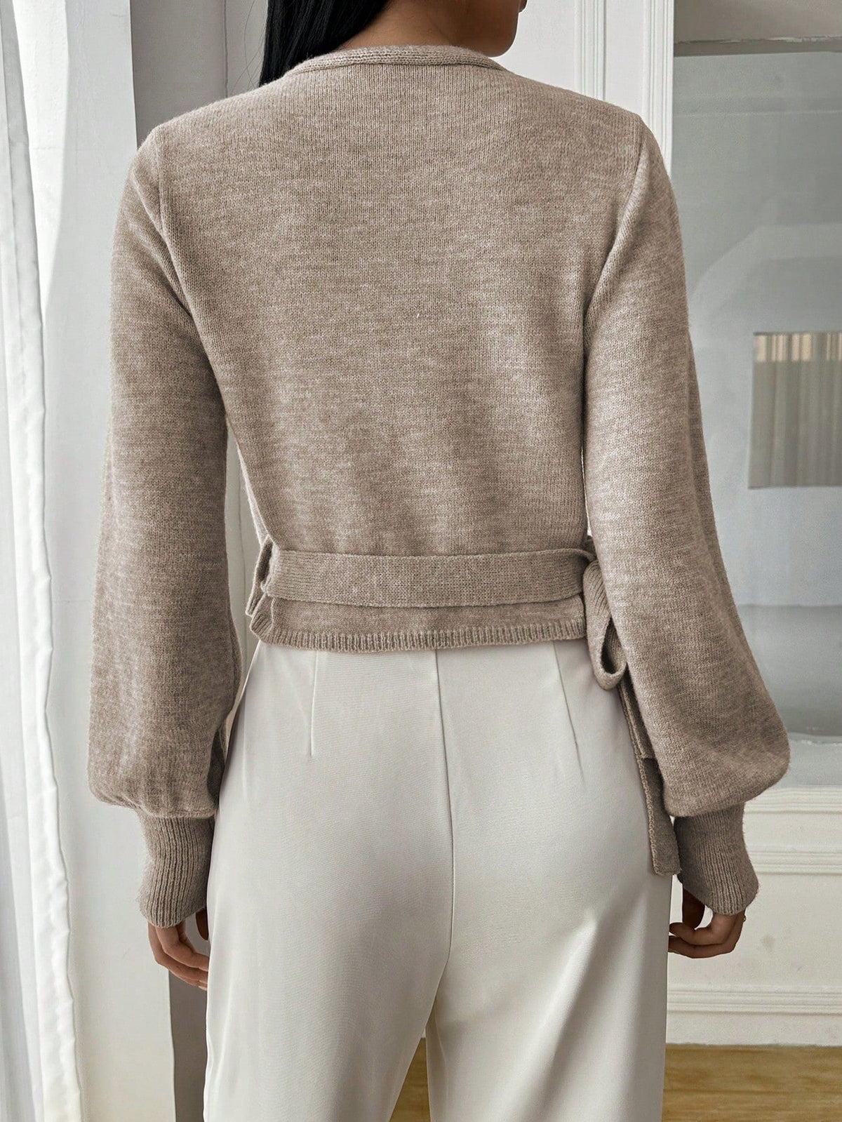 Women's Elegant Wrap Knit Top
