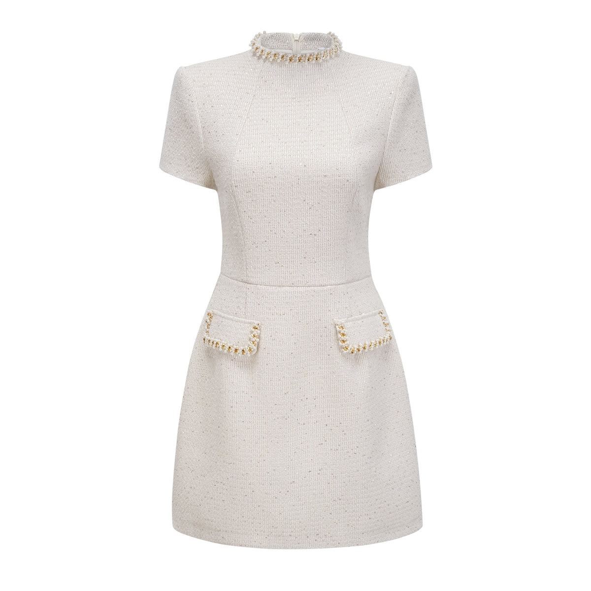 Women's Structured Tweed Mini Dress