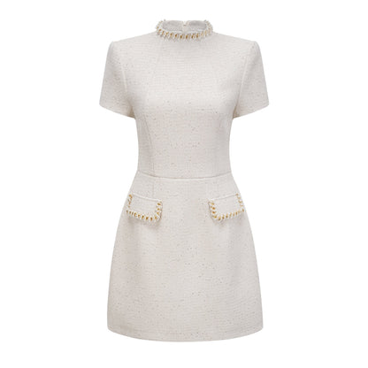 Women's Structured Tweed Mini Dress