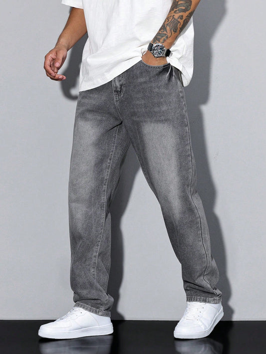 Men's Straight Leg Denim Jeans