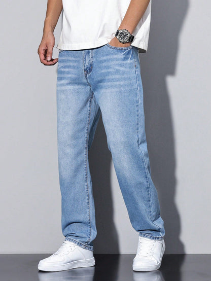 Men's Straight Leg Denim Jeans