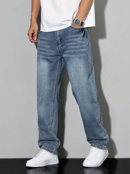 Men's Straight Leg Denim Jeans