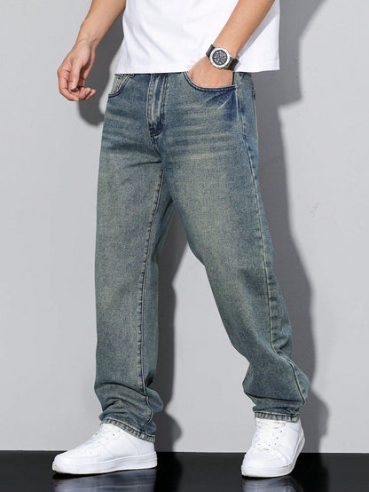 Men's Straight Leg Denim Jeans