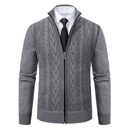 Men's Padded Knitted Sweater Coat