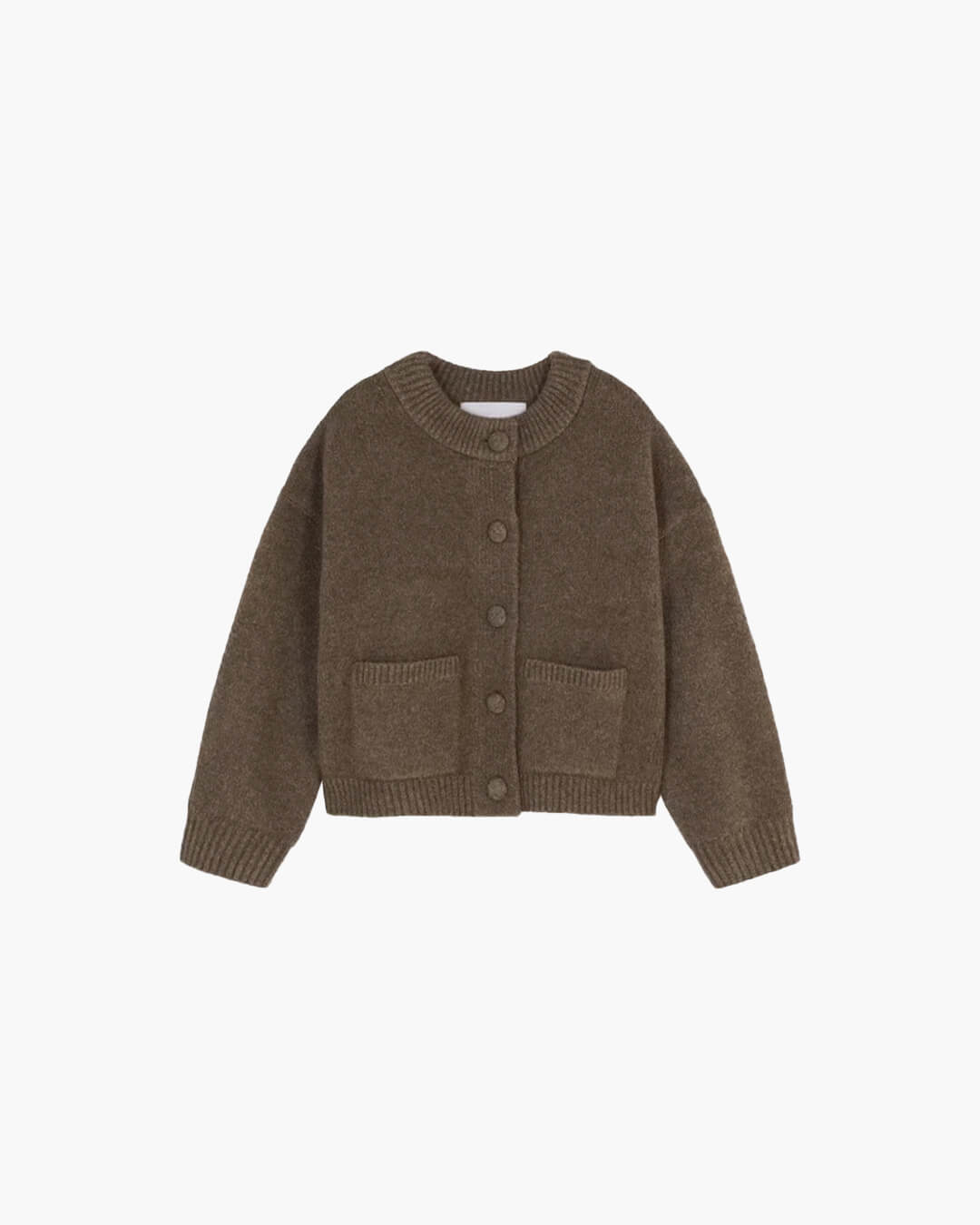 Women's Soft Round Neck Knit Cardigan