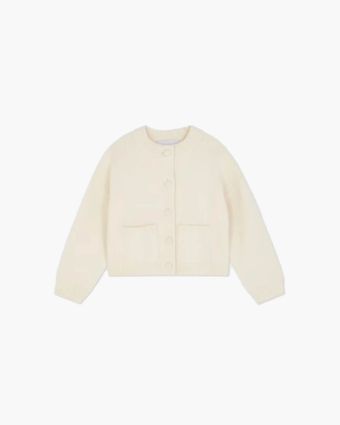 Women's Soft Round Neck Knit Cardigan