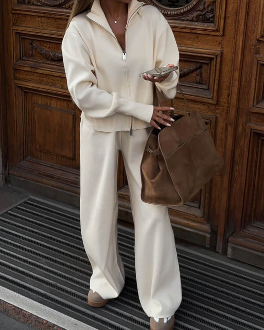 Women's Wide Leg Knit Two-Piece