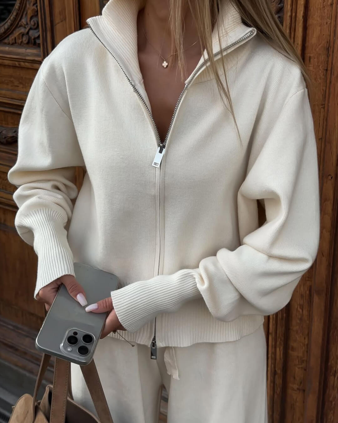 Women's Wide Leg Knit Two-Piece