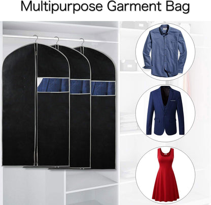 Breathable Garment Cover Set - 10 Pack With Window