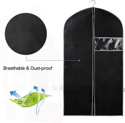 Breathable Garment Cover Set - 10 Pack With Window