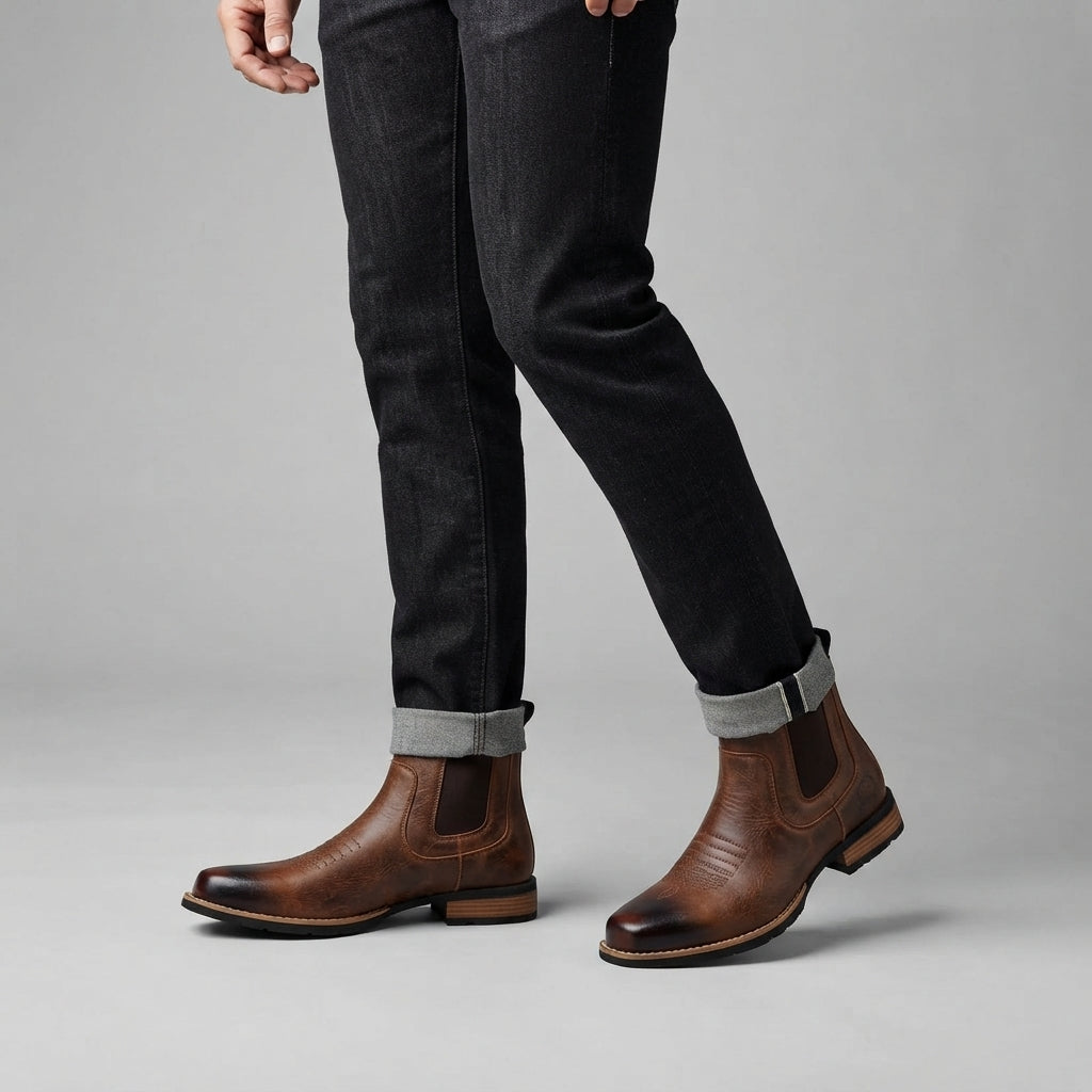 Men's Casual Chelsea Ankle Boots for Everyday Wear