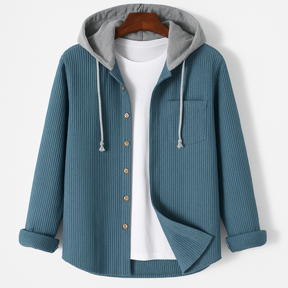 Men's Corduroy Hooded Shacket