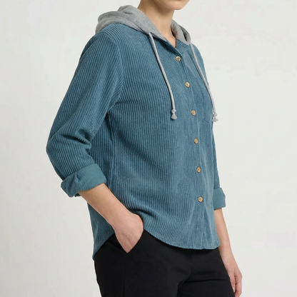 Men's Corduroy Hooded Shacket