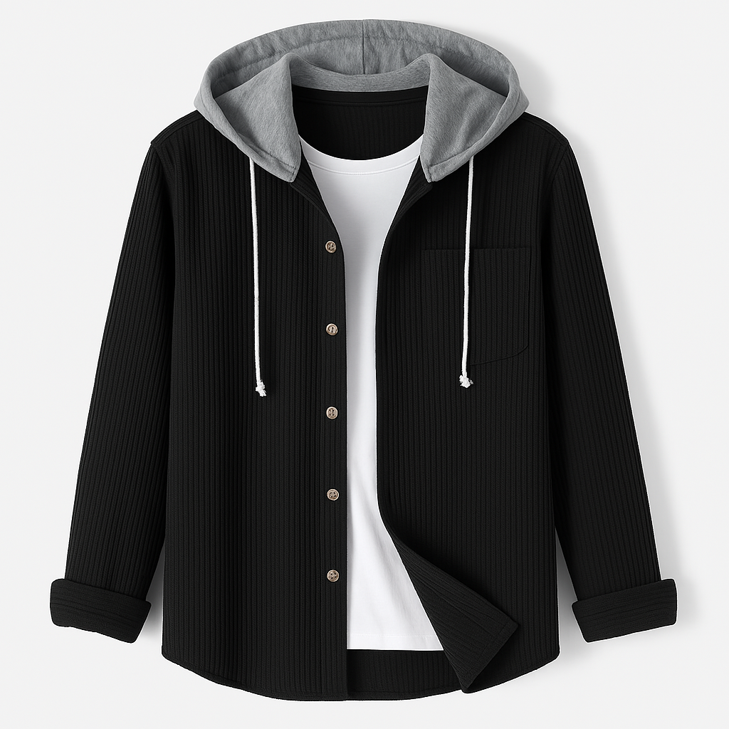 Men's Corduroy Hooded Shacket