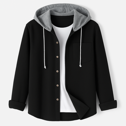 Men's Corduroy Hooded Shacket
