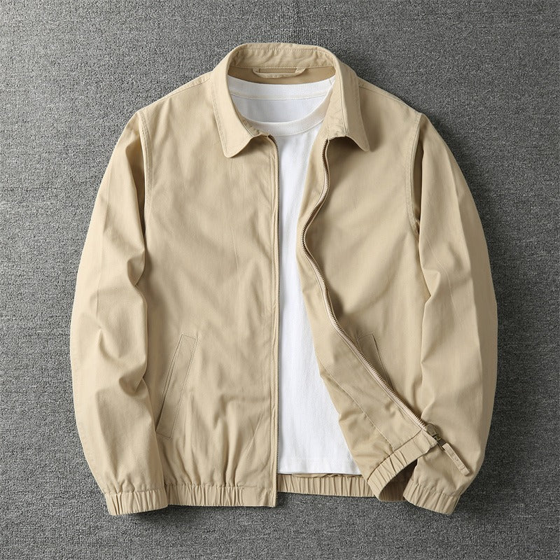 Men's Cotton Blend Zip Up Jacket