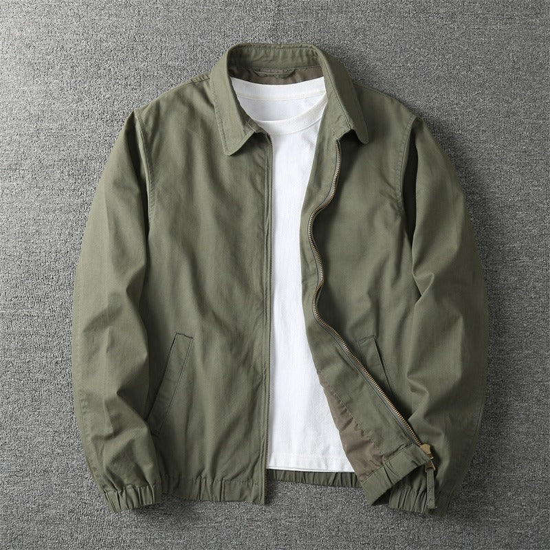 Men's Cotton Blend Zip Up Jacket