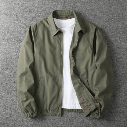 Men's Cotton Blend Zip Up Jacket