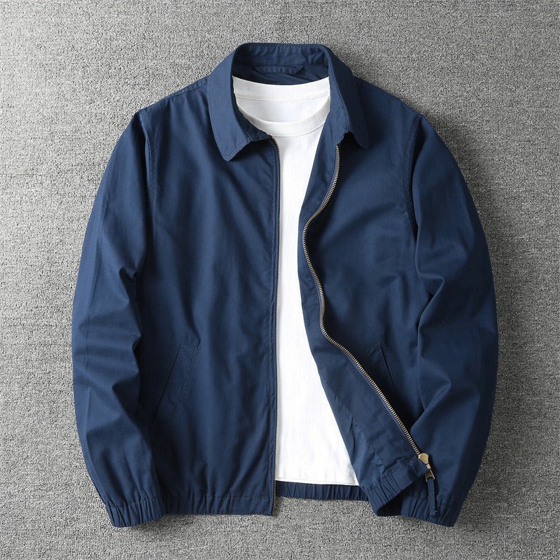 Men's Cotton Blend Zip Up Jacket