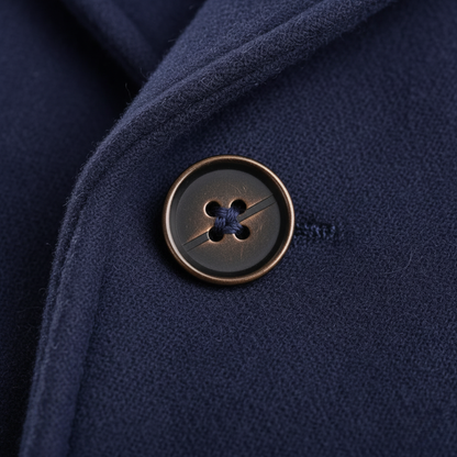 Men's Double Breasted Wool Blend Coat