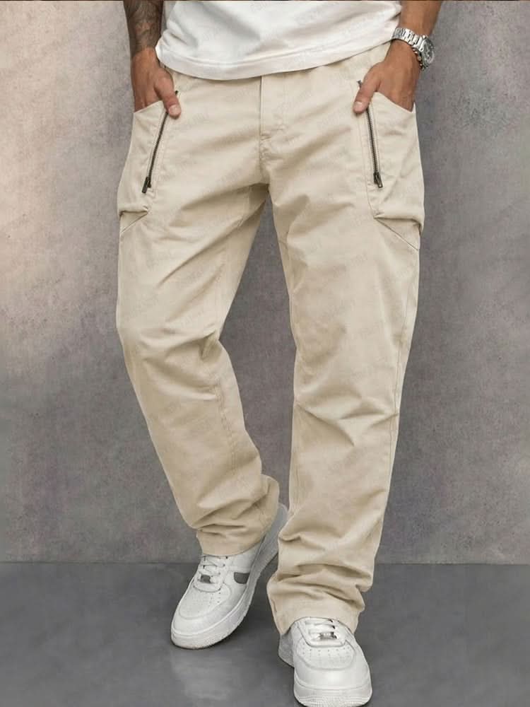 Men's Durable Cotton Cargo Trousers