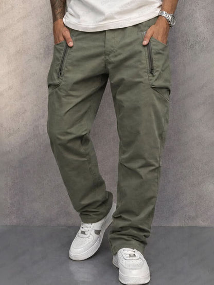 Men's Durable Cotton Cargo Trousers